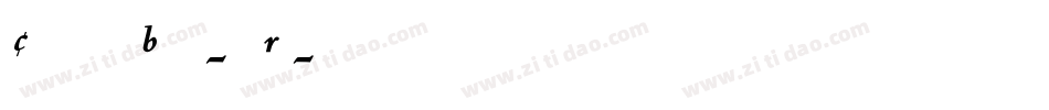 CentabelBold-ngRJ字体转换
