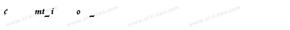 CentaurMT-ItalicOsF字体转换