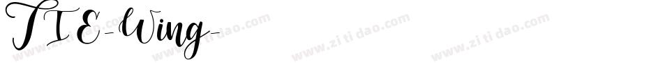 TIE-Wing字体转换