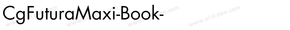 CgFuturaMaxi-Book字体转换