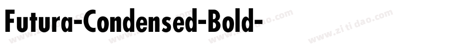 Futura-Condensed-Bold字体转换