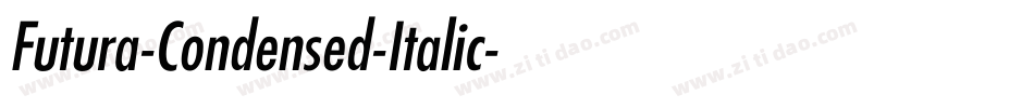 Futura-Condensed-Italic字体转换