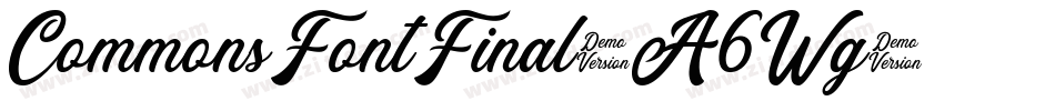 CommonsFontFinal-A6Wg字体转换