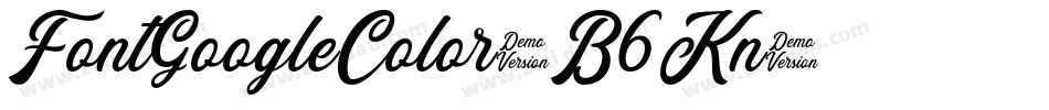 FontGoogleColor-B6Kn字体转换