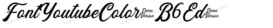 FontYoutubeColor-B6Ed字体转换