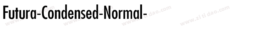 Futura-Condensed-Normal字体转换