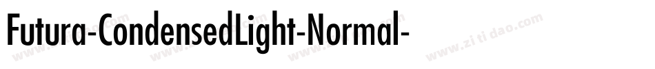 Futura-CondensedLight-Normal字体转换