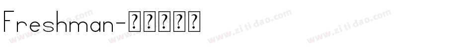 Freshman字体转换