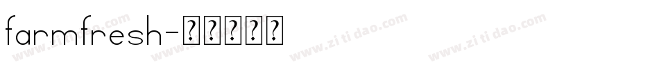 farmfresh字体转换