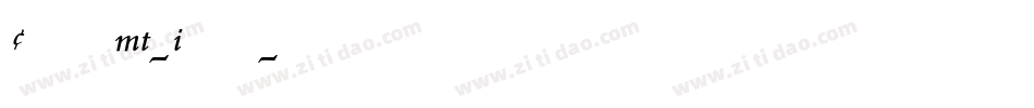 CentaurMT-Italic字体转换
