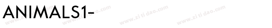 ANIMALS1字体转换