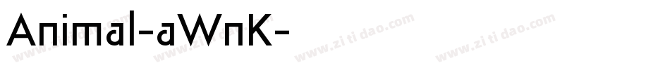 Animal-aWnK字体转换