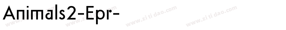 Animals2-Epr字体转换