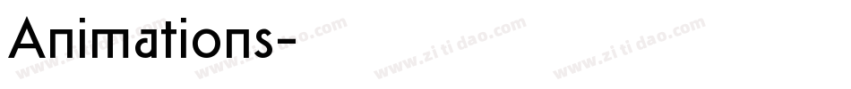 Animations字体转换