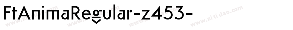 FtAnimaRegular-z453字体转换