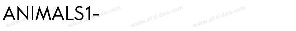 ANIMALS1字体转换