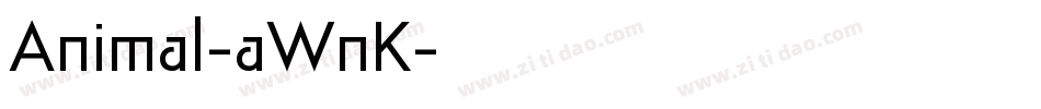 Animal-aWnK字体转换