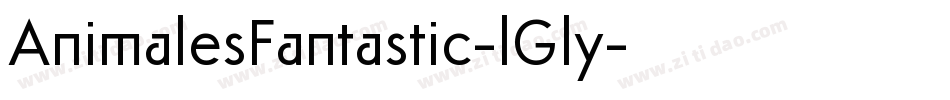 AnimalesFantastic-lGly字体转换