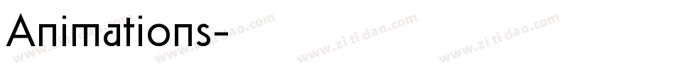 Animations字体转换