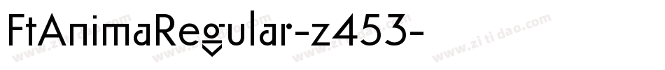 FtAnimaRegular-z453字体转换