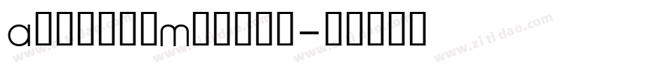 AsdanteMedium字体转换