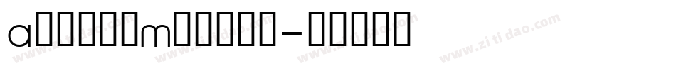 AtkinsMedium字体转换