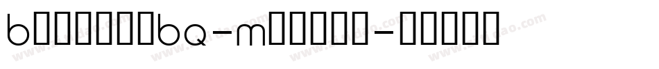 BarmenoBQ-Medium字体转换