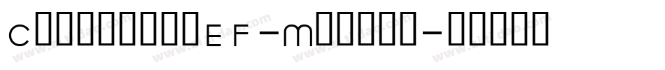 ClarendonEF-Medium字体转换