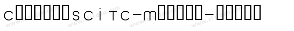 ConduitSCITC-Medium字体转换