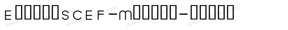 EspritSCEF-Medium字体转换