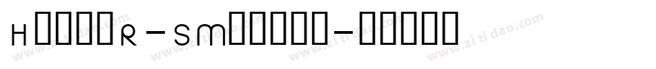 HalisR-SMedium字体转换