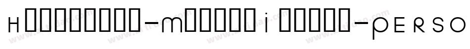 Hargloves-MediumItalic-PERSONAL-USE字体转换