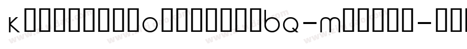 KennerleyOldstyleBQ-Medium字体转换