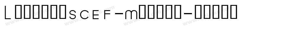 LeawoodSCEF-Medium字体转换