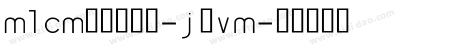 M1CMedium-JrVM字体转换