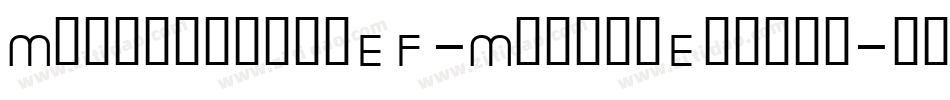 MicrogrammaEF-MediumExtend字体转换
