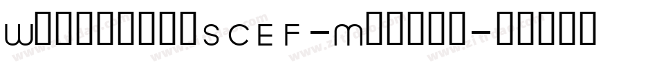 WeidemannSCEF-Medium字体转换