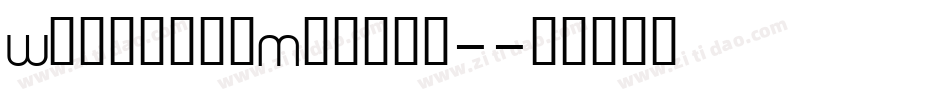WhittiedMedium-字体转换