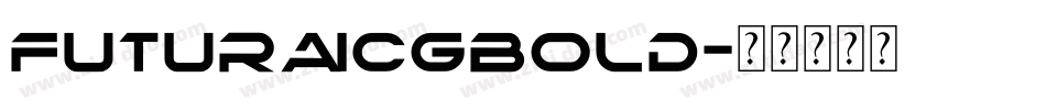 futuraicgbold字体转换