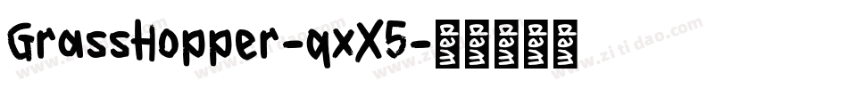 GrassHopper-qxX5字体转换