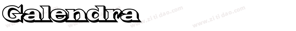 Galendra字体转换