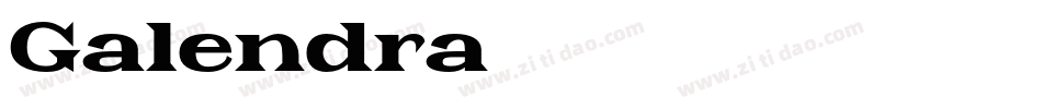 Galendra字体转换