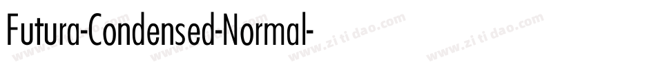 Futura-Condensed-Normal字体转换