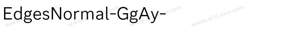 EdgesNormal-GgAy字体转换