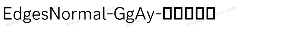 EdgesNormal-GgAy字体转换