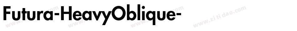 Futura-HeavyOblique字体转换