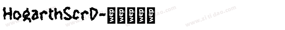 HogarthScrD字体转换