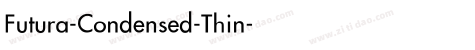 Futura-Condensed-Thin字体转换