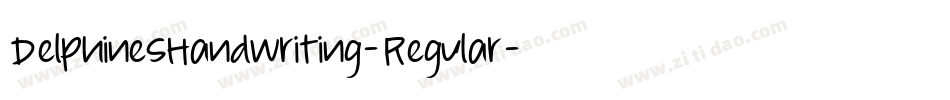 DelphinesHandwriting-Regular字体转换 DelphinesHandwriting-Regular字体转换