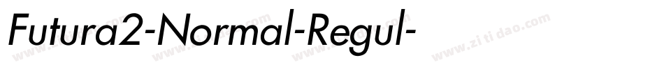 Futura2-Normal-Regul字体转换